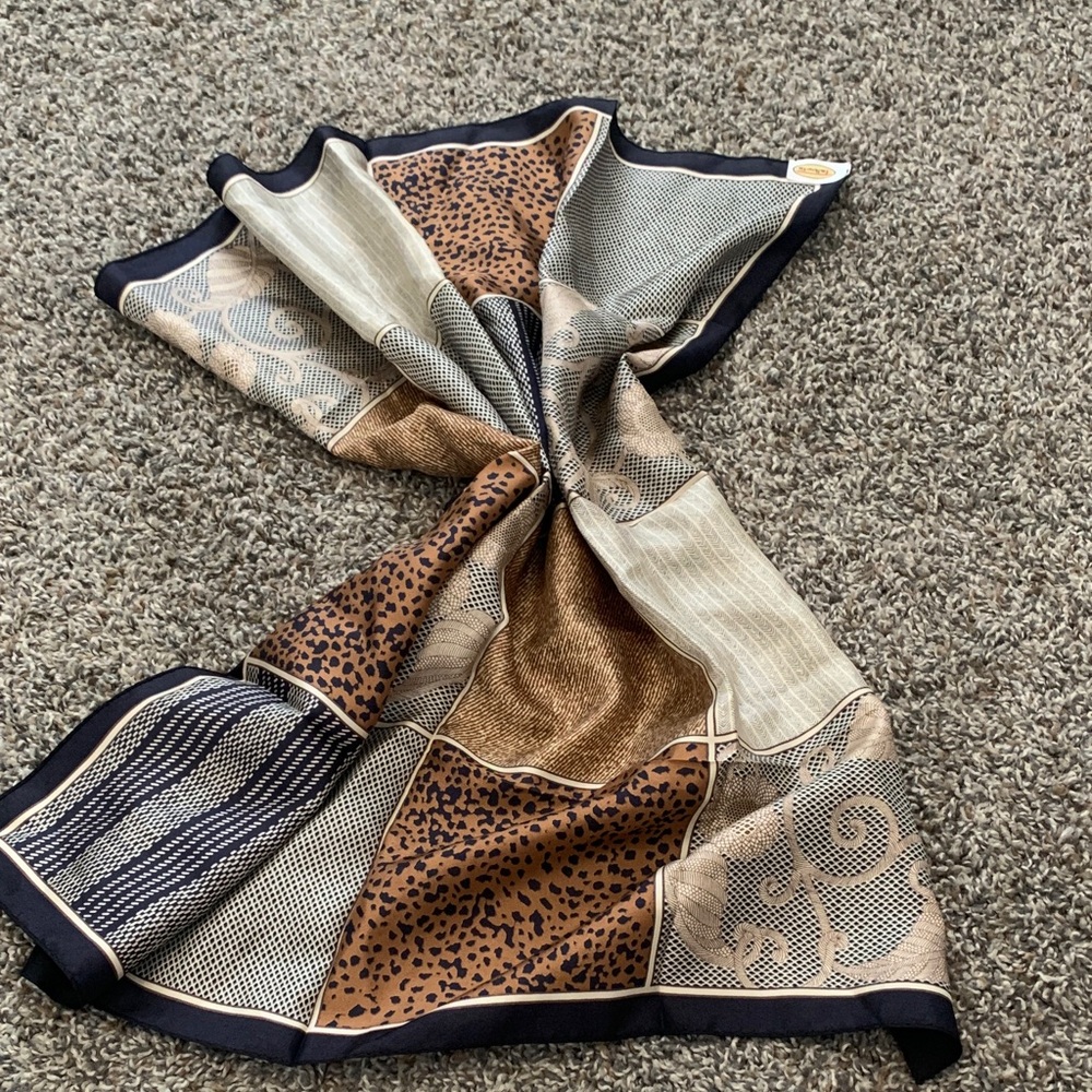 Talbots Multicolor Patchwork Scarf